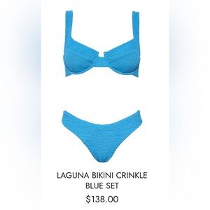 Laguna Bikini Crinkle Blue Set